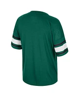 Colosseum Women's Green Michigan State Spartans I'm Gliding Here Rhinestone T-Shirt