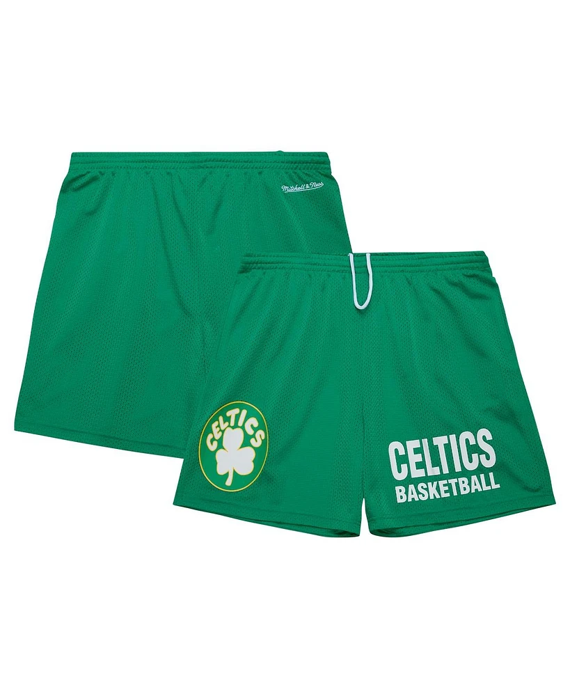 Mitchell & Ness Men's Kelly Green Boston Celtics Hardwood Classics Gameday Mesh Shorts
