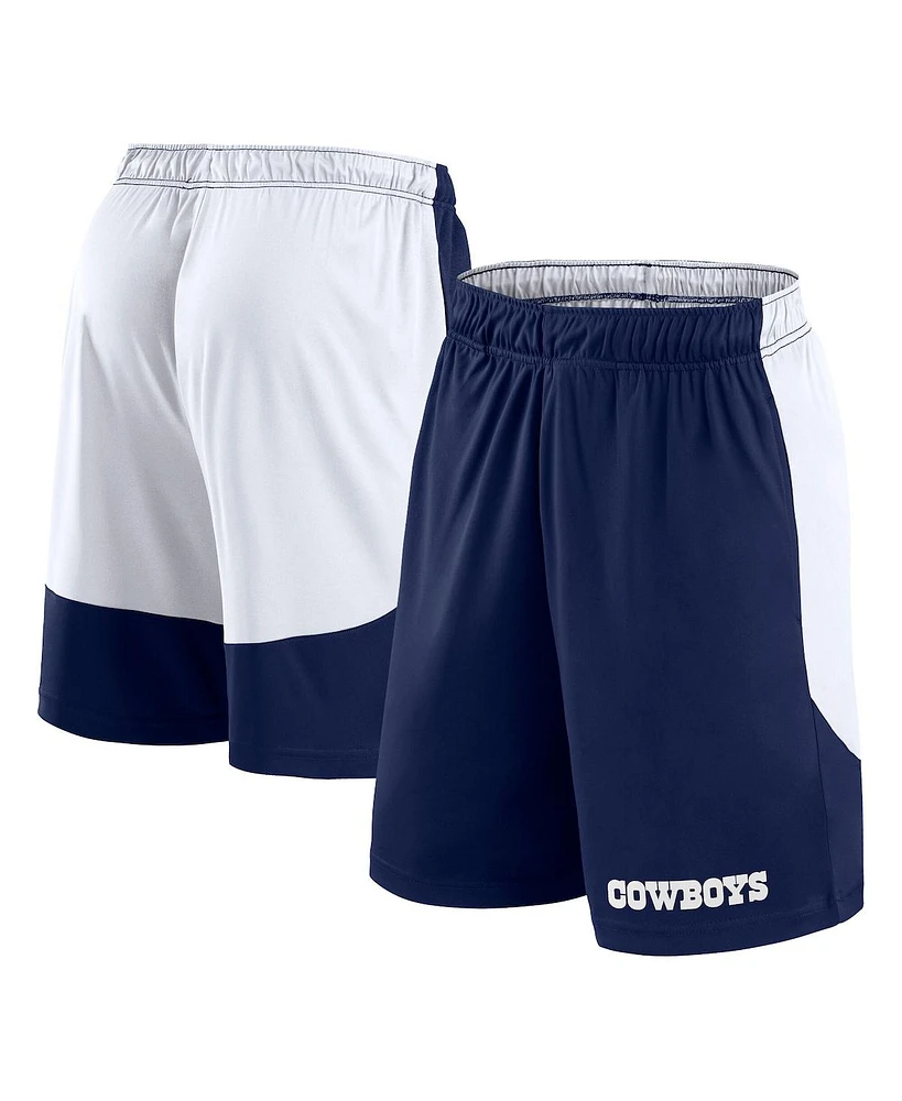 Fanatics Men's Navy/White Dallas Cowboys Big Tall Launch Shorts