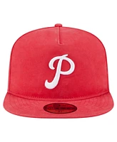 New Era Men's Red Philadelphia Phillies Championship Side Flag A-Frame 59Fifty Fitted Hat