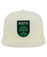 New Era Men's Cream Austin Fc 2025 Kickoff Snapback Golfer Hat