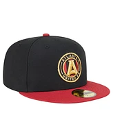 New Era Men's Black Atlanta United Fc 2025 Kickoff 59FIFTY Fitted Hat