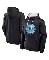 Fanatics Men's Black Utah Hockey Club Defender Pullover Hoodie