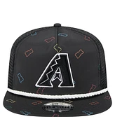 New Era Men's Black Arizona Diamondbacks Gummy Golfer Trucker Adjustable Hat