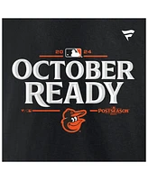Fanatics Big Boys and Girls Black Baltimore Orioles 2024 Mlb Postseason Locker Room T-Shirt
