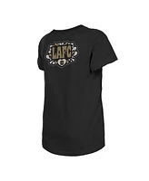 New Era Big Girls Black Lafc Bubble Heart T-Shirt