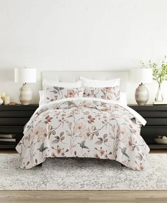 Ienjoy Home Russet Floral Reversible Quilt Sets