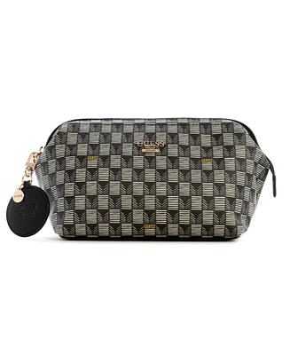 Guess G Wave Logo Zip Around Travel Pouches