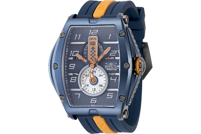 Invicta Men's 47388 Invicta Racing Quartz Multifunction Blue, Silver, Orange Dial Watch