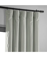 Half Price Drapes Reflection Grey Signature Velvet Blackout Curtain