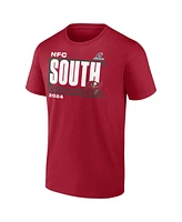 Fanatics Men's Red Tampa Bay Buccaneers 2024 Nfc South Division Champions Big Tall Conquer T-Shirt
