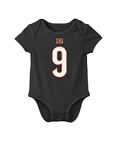 Nike Baby Boys and Girls Joe Burrow Black Cincinnati Bengals Player Name Number Bodysuit