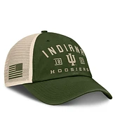 Fanatics Men's Olive Indiana Hoosiers Oht Military Appreciation Frontier Trucker Adjustable Hat