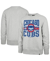 '47 Brand Men's Gray Chicago Cubs Letters Headline Pullover Sweatshirt