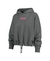 '47 Brand Women's Gray Vegas Golden Knights Bright Side Venice Cropped Pullover Hoodie