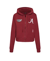 Pro Standard Women's Crimson Alabama Crimson Tide Game Day Sequin Full-Zip Hooded Jacket