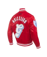 Pro Standard Men's Red Memphis Grizzlies 2024/25 City Edition Chenille Satin Full-Snap Jacket