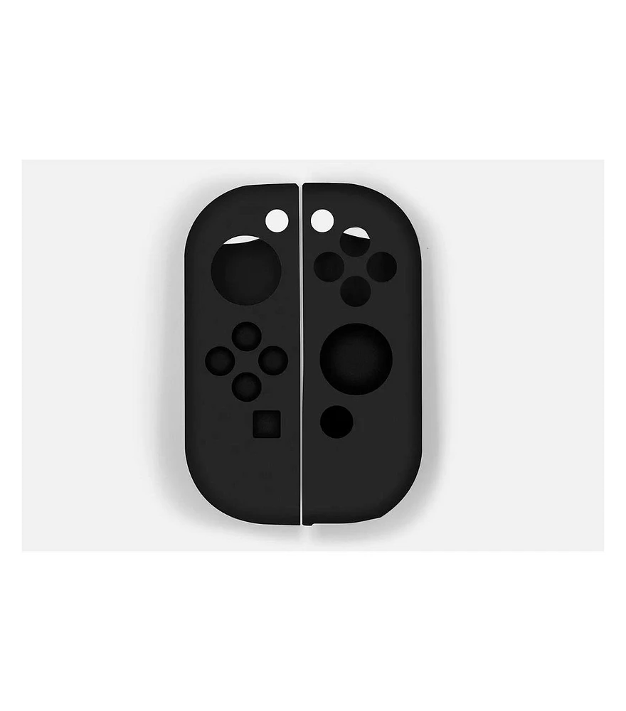 Black Silicone Case For Nintendo Switch Oled Joy-con Skin Protective Soft Cover Skin