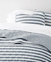 ienjoy Home Classic Stripe Reversible -Pc. Quilt Set