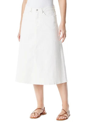 Gloria Vanderbilt Women's A-Line Midi Denim Skirt
