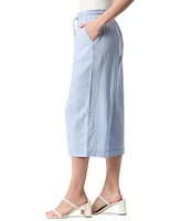 Gloria Vanderbilt Rainey Pull-On Wide-Leg Cropped Pants