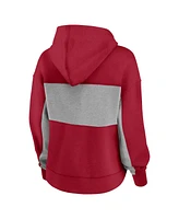 Fanatics Women's Crimson Oklahoma Sooners Filled Stat Sheet Pullover Hoodie