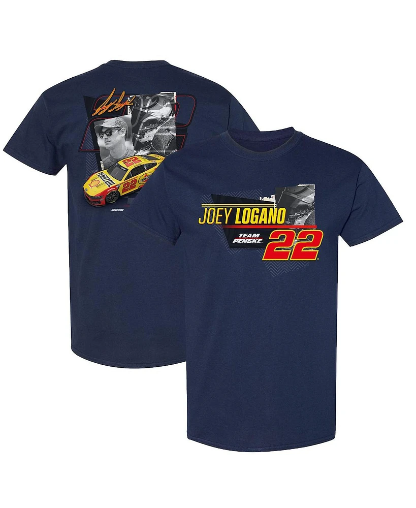 Team Penske Men's Navy Joey Logano Shell/Pennzoil Car T-Shirt