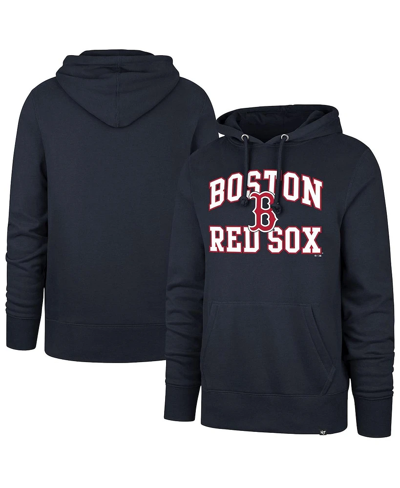 '47 Brand Men's Navy Boston Red Sox Velocity Headline Pullover Hoodie