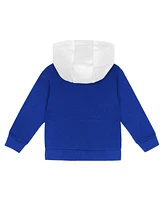 Outerstuff Toddler 2-Piece White/Royal Los Angeles Dodgers Wind Up Pullover Hoodie and Sweatpants Set