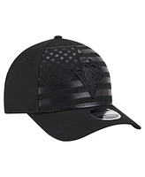 New Era Men's Black Pittsburgh Penguins Game Day Stealth Flag 9FORTY A-Frame Adjustable Hat