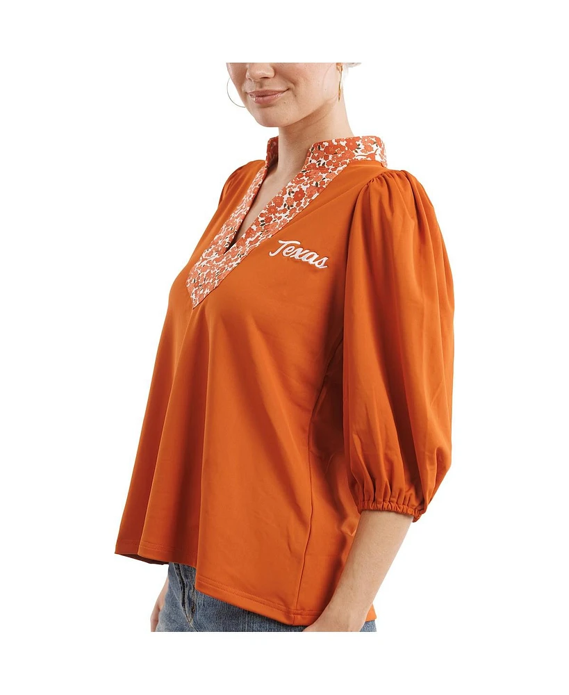 Smith & Quinn Women's Texas Orange Longhorns Tailgate Collection Eliza Top