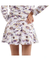 Smith & Quinn Women's White/Purple Lsu Tigers Tailgate Collection Molly Skort
