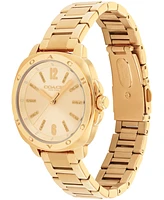 Coach Women's Kitt Gold-Tone Stainless Steel Bracelet Watch