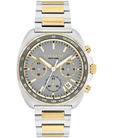 Coach Men's Charter Two-Tone Stainless-Steel Bracelet Watch, 39mm