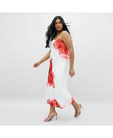 City Chic Plus Amari Print Dress