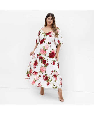 City Chic Plus Mindy Rose Maxi Dress