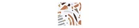 Hudson Baby Boys Cotton Bodysuits Abstract