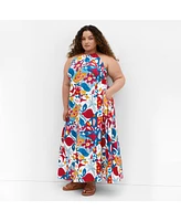 City Chic Plus Mosaic Maxi Dress
