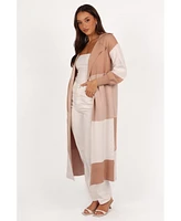 Petal and Pup Women's Kingston Large Check Long Cardigan