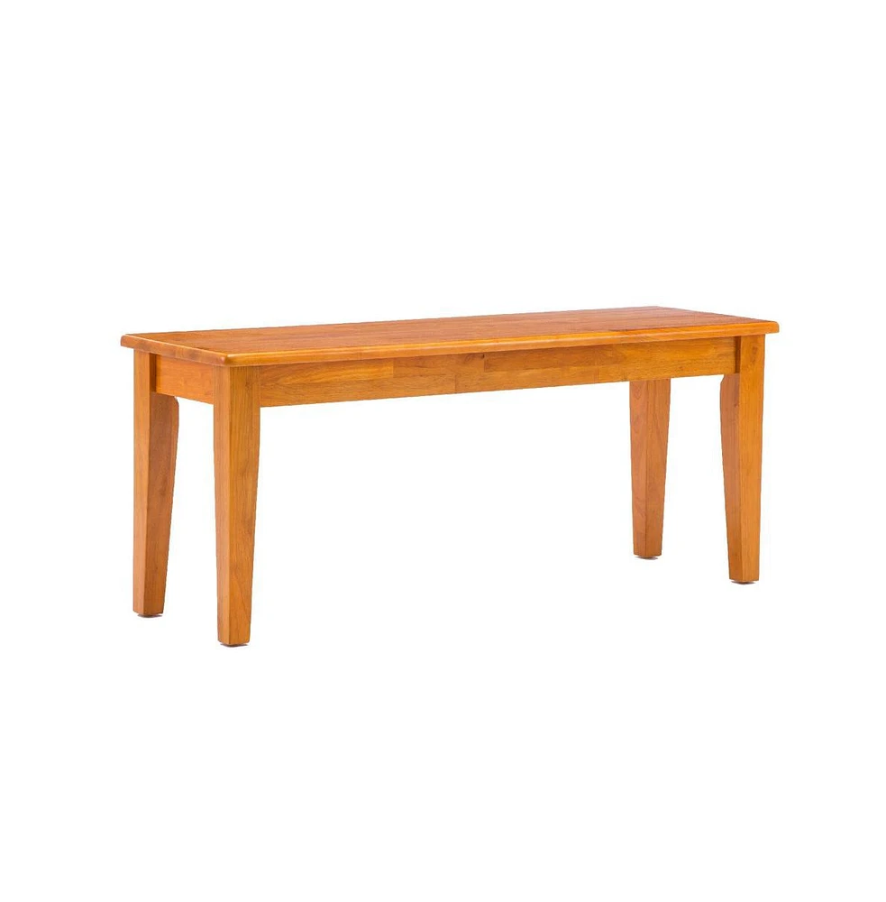 Modern Dining Bench with Tapered Legs for Stylish Dining Room Seating