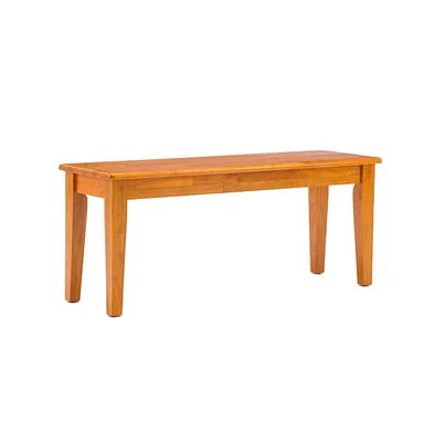 Modern Dining Bench with Tapered Legs for Stylish Dining Room Seating