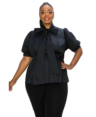 L I V D Plus Ashlyn Ribbon Blouse