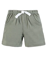 Hudson Baby Boys Shorts Bottoms 4-Pack, Safari Scene