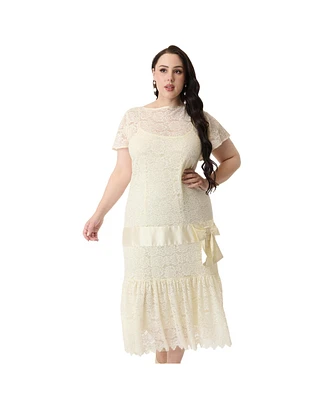 Unique Vintage Plus 1920s Flutter Sleeve Flapper