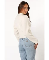 Petal and Pup Women's Tuilly Wrap Front Knit Sweater