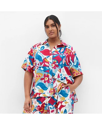 City Chic Plus Mosaic Shirt