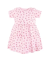 Hudson Baby Girls Cotton Dresses, Botanical, 9-12 Months