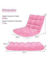 Adjustable 14-position Cushioned Floor Chair