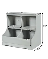 Kids Floor Cabinet Multi-Functional Bookcase