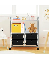 4 Drawers Shelves Rolling Storage Cart Rack